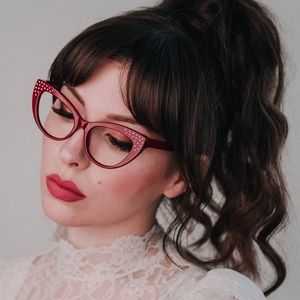 BonLook x Keiko Lynn Amanda Red Glasses